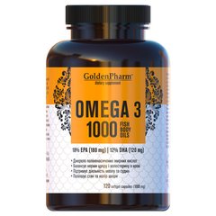 Омега-3 GoldenPharm (Omega-3) 1000 мг 120 капсул купить в Киеве и Украине