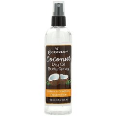 Спрей для тіла з кокосовою сухою олією Coconut Dry Oil Body Spray, Cococare, 6 fl oz (180 ml)