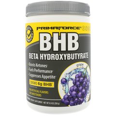 BHB, Бета-гидроксибутират, виноград, Primaforce, 8,9 унц. (255 г) купить в Киеве и Украине