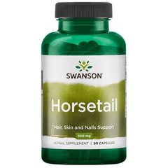 Хвощ польовий, Horsetail, Swanson, 500 мг, 90 капсул