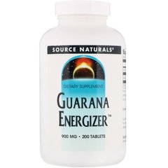 Гуарана Source Naturals (Guarana Energizer) 900 мг 200 таблеток купить в Киеве и Украине