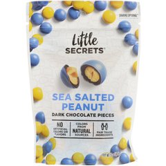 Шматочки темного шоколаду, з арахісом і морською сіллю, Little Secrets, 142 г