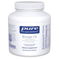 Масло Огуречника Pure Encapsulations (Borage Oil) 180 капсул купить в Киеве и Украине