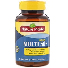 Мультивитамины для мужчин 50+ Nature Made (Multi For Him) 90 таблеток купить в Киеве и Украине