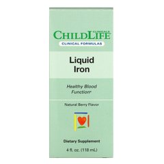Железо для детей натуральные ягоды Childlife Clinicals (Liquid Iron Natural Berry) 118 мл купить в Киеве и Украине