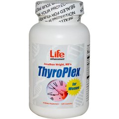 Підтримка щитовидної залози, для жінок, ThyroPlex, Life Enhancement, 120 капсул