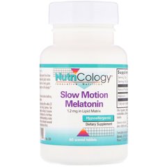 Мелатонін повільної дії, Slow Motion Melatonin Nutricology, Nutricology, 60 подільних таблеток