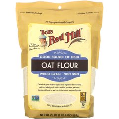 Цельнозерновая овсяная мука Bob's Red Mill Whole Grain Oat Flour 567 г купить в Киеве и Украине
