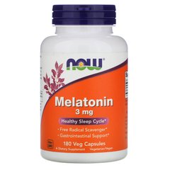 Мелатонин Now Foods (Melatonin) 3 мг 180 капсул купить в Киеве и Украине