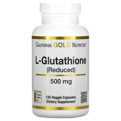 Глутатион восстановленный California Gold Nutrition (L-Glutathione Reduced) 500 мг 120 растительных капсул купить в Киеве и Украине