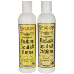 Шампунь з гімаллайской сіллю, Himalayan Crystal Salt Shampoo / Conditioner Combo, Swanson, 250 мл