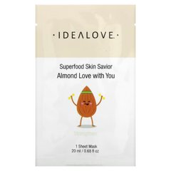 Маска для догляду за шкірою мигдаль Idealove (Superfood Skin Savior Almond Love with You) 1 шт 20 мл