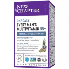 Мужские ежедневные мультивитамины 55+ New Chapter (Every Man's One Daily) 24 таблетки купить в Киеве и Украине