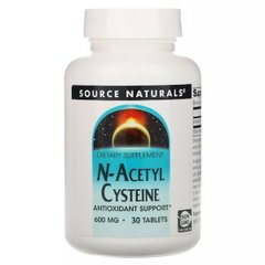 NAC N-Ацетил-L-Цистеин Source Naturals (N-Acetyl Cysteine) 600 мг 30 таблеток купить в Киеве и Украине