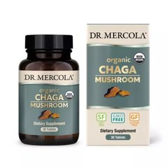Органический гриб Чага Dr. Mercola (Organic Chaga Mushroom) 30 таблеток купить в Киеве и Украине