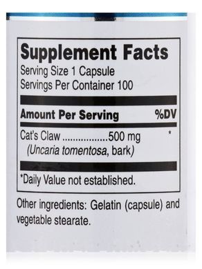 Кошачий коготь Douglas Laboratories (Cat's Claw) 100 капсул купить в Киеве и Украине