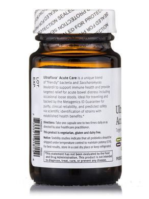 Вітаміни для травлення невідкладна допомога Metagenics (UltraFlora Acute Care) 30 капсул