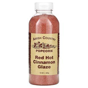 Amish Country Popcorn, Popcorn Glaze, Red Hot Cinnamon, 15 oz (425 g) купить в Киеве и Украине