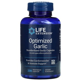 Чеснок Life Extension (Optimized Garlic) 600 мг 200 капсул купить в Киеве и Украине