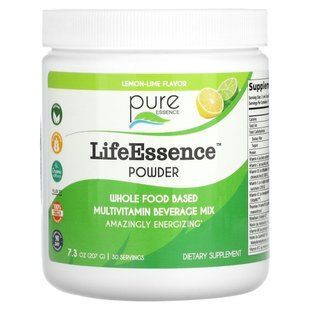Мультивитамины и минералы Pure Essence (LifeEssence Powder) со вкусом лимон-лайм 207 г купить в Киеве и Украине
