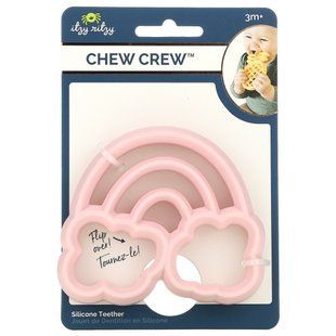 Itzy Ritzy, Chew Crew, силиконовый прорезыватель, от 3 месяцев, радуга, 1 прорезыватель купить в Киеве и Украине