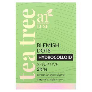 artnaturals, Luxe, Hydrocolloid Blemish Dots, Tea Tree, Sensitive Skin, 144 Patches купить в Киеве и Украине
