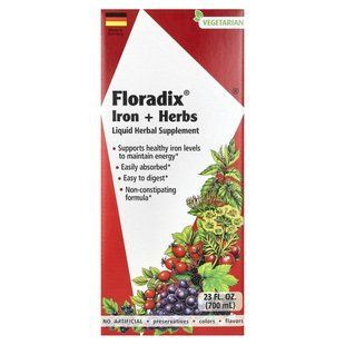 Gaia Herbs, Floradix, iron and herbs, 700 ml (23 fluid ounces)