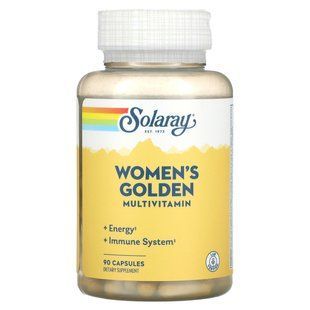 Мультивитамины для женщин, Women's Golden Multi-Vita-Min, Solaray, 90 капсул купить в Киеве и Украине