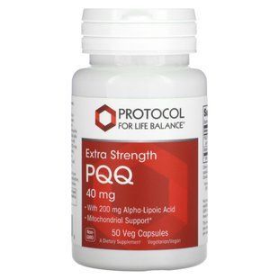 Protocol for Life Balance, PQQ, Extra Strength, 40 mg, 50 Veg Capsules купить в Киеве и Украине