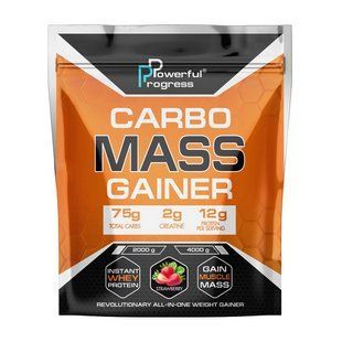 Carbo Mass Gainer Powerful Progress 4 kg cappuccino купить в Киеве и Украине