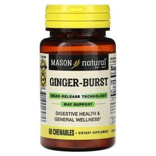 Имбирь Mason Natural 60 жевательных таблеток купить в Киеве и Украине