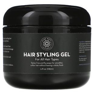 Pure Body Naturals, Hair Styling Gel, 4 fl oz (118 ml) купить в Киеве и Украине