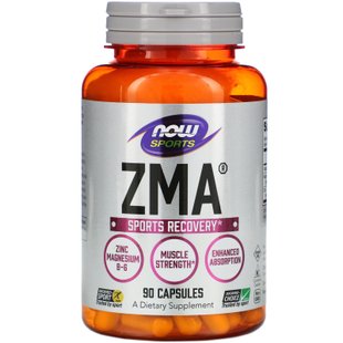 Цинк Магний Витамин В6 для спорта Now Foods (ZMA Sports) 90 капсул купить в Киеве и Украине