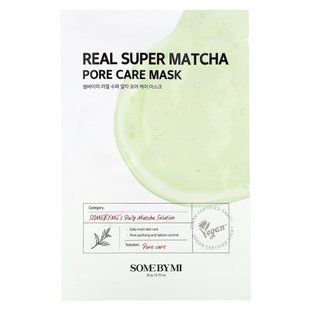 SOME BY MI, Real Super Matcha Pore Care Beauty Mask, 1 Sheet, 0.7 oz (20 g) купить в Киеве и Украине