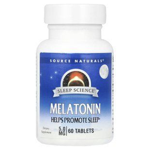 Source Naturals, Sleep Science&reg;, Melatonin, 5 mg, 60 Tablets купить в Киеве и Украине