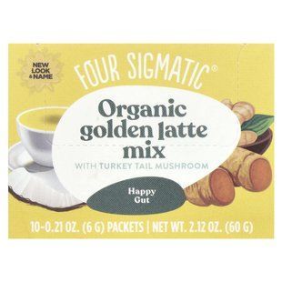 Золотое латте, грибной микс, Four Sigmatic, 10 пакетиков купить в Киеве и Украине