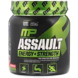 Предтренировочная формула клубника MusclePharm (Energy + Strength Pre-Workout) 345 г купить в Киеве и Украине