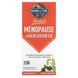 Garden of Life, Herbals, підтримка менопаузи та росту волосся, ягоди, 30 веганських капсул
