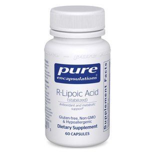 Р-липоевая кислота Pure Encapsulations (R-Lipoic Acid) 60 капсул купить в Киеве и Украине