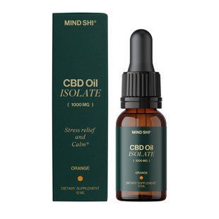 Масло Mind Shi (CBD Isolate) 1000 мг/10 мл, апельсин купить в Киеве и Украине