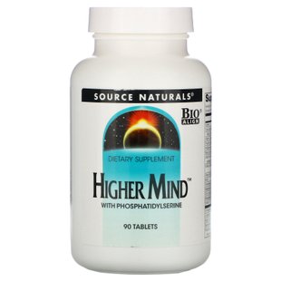 Витамины для мозга, Higher Mind, Source Naturals, 90 таблеток купить в Киеве и Украине