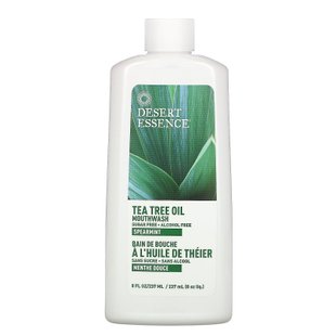 Ополаскиватель для полости рта с маслом чайного дерева Desert Essence (Tea Tree Oil Mouthwash Spearmint) 240 мл купить в Киеве и Украине