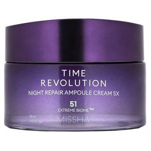 Missha, Time Revolution, Night Repair Ampoule Cream 5x, 1.69 fl oz (50 ml) купить в Киеве и Украине