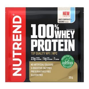 Сироватковий протеїн білий шоколад-кокос Nutrend (100% Whey Protein) 30 г