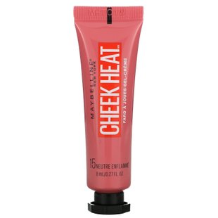 Maybelline, Cheek Heat, кисточка для гелевого крема, телесный ожог, 0,27 жидкой унции (8 мл) купить в Киеве и Украине