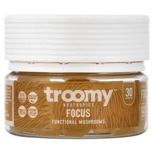 Troomy Nootropics, Focus, Functional Mushrooms Gummies, Passionfruit Tangerine, 30 Gummies, 4.76 oz (135 g) купить в Киеве и Украине