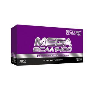 Scitec Nutrition, Mega BCAA 1400, 120 caps купить в Киеве и Украине