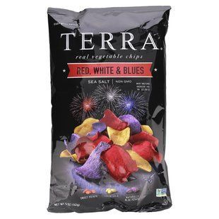 Terra, Real Vegetable Chips, Red, White & Blues, Sea Salt, 5 oz (141 g) купить в Киеве и Украине