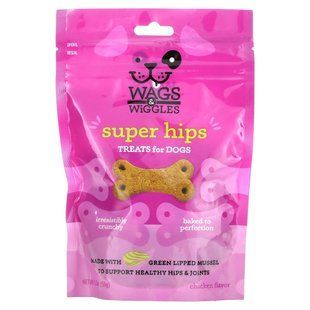 Wags & Wiggles, Super Hips, Treats For Dogs, Chicken, 5.5 oz (156 g) купить в Киеве и Украине