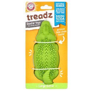 Arm & Hammer, Treadz, Стоматологические игрушки для сильных жевателей, большой, Аллигатор, 1 игрушка купить в Киеве и Украине